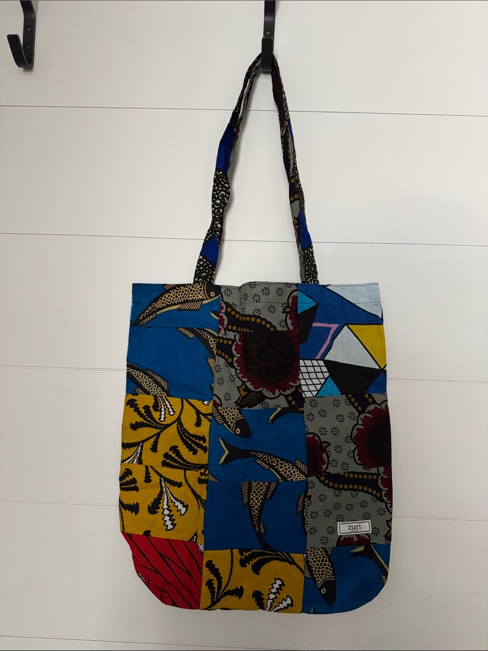 Zuri Patchwork Cotton Tote Bag